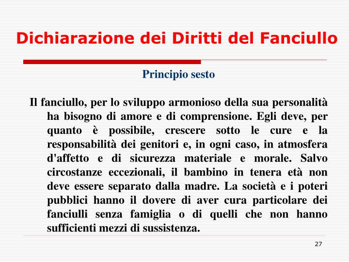 Dichiarazione Universale Dei Diritti Del Fanciullo PPT - I diritti dei bambini a 50 anni dalla Dichiarazione dei Diritti