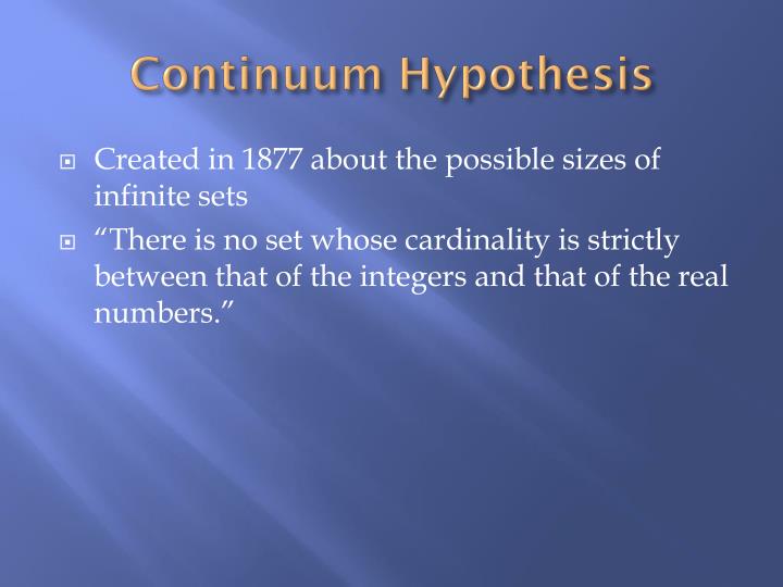 infinity countable set and continuum hypothesis The continuum hypothesis and its relation to the lusin set 5 proof let xˆr be a countable set with elements fx n: n2ng consider the open set u. infinity countable set and continuum hypothesis The continuum hypothesis and its relation to the lusin set 5 proof let xˆr be a countable set with elements fx n: n2ng consider the open set u.