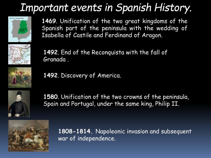 Important Spanish Historical Events