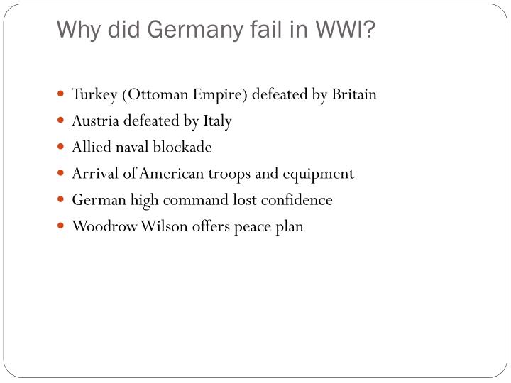 why did germany lose the first world war in 1918 essay World war 1 study questions/answers we will write a custom essay sample on world war 1 study why did germany declare war on russia. why did germany lose the first world war in 1918 essay World war 1 study questions/answers we will write a custom essay sample on world war 1 study why did germany declare war on russia.