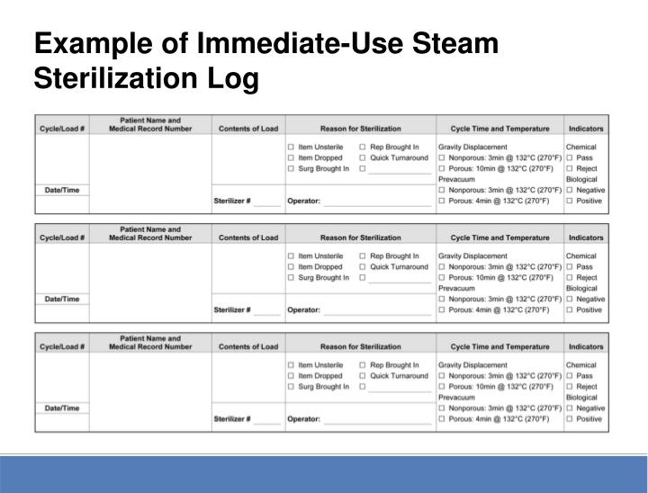 PPT ImmediateUse Steam Sterilization PowerPoint Presentation ID