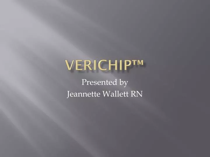 the verichip and its use essay the verichip and its use essay
