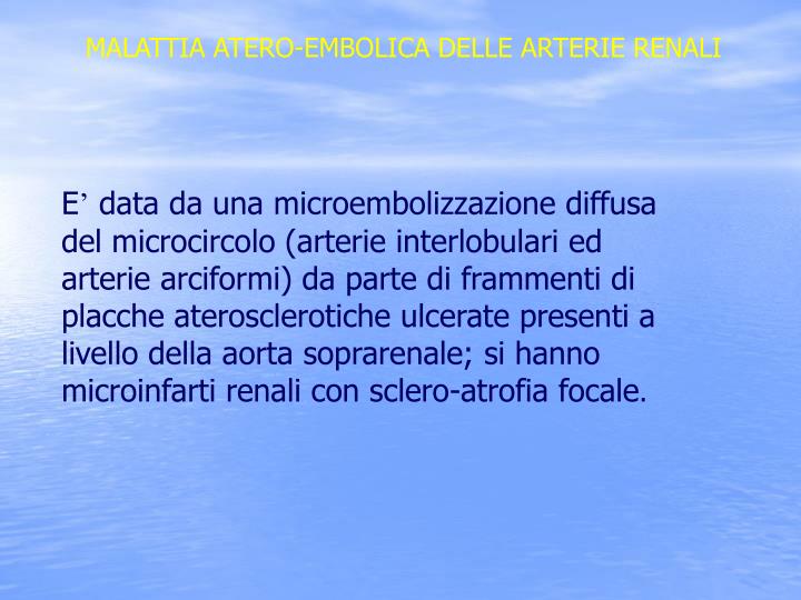 Trombosi ed embolia di arterie mezenterialny