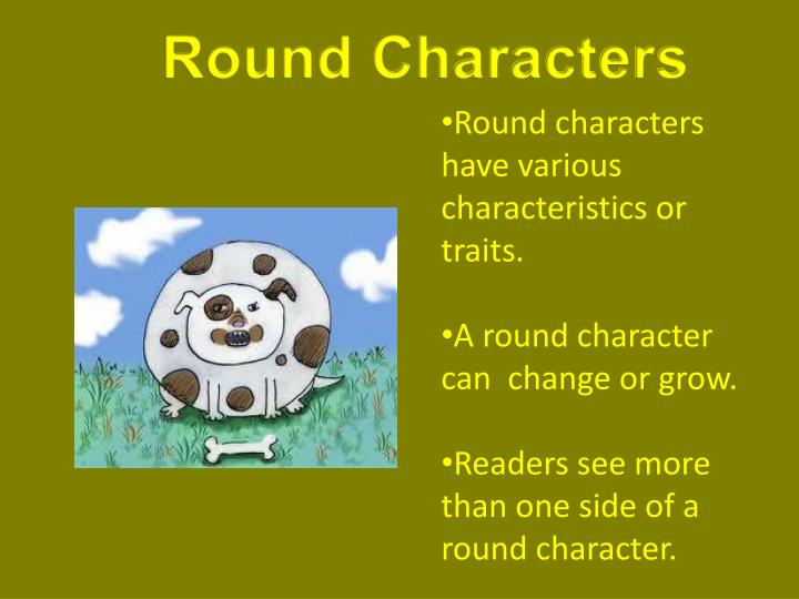 flat and round character definition