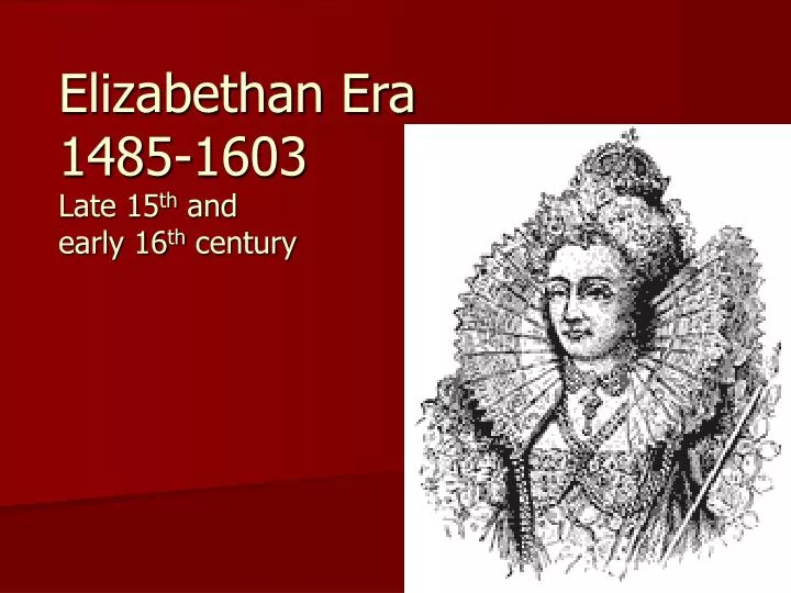 Elizabethan dating