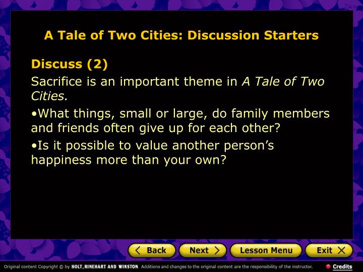 A tale of two cities essay topics