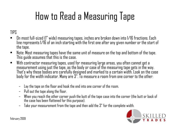ppt how to read a measuring tape powerpoint presentation ppt how to read a measuring tape powerpoint presentation
