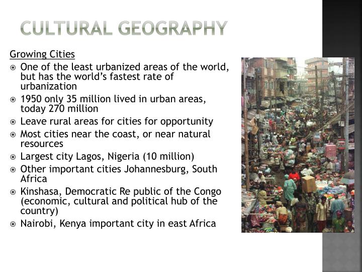 an introduction to the geography and culture of south africa Unit topic lesson lesson objectives introduction to history and geography principles of geography cultural geography elements of culture discuss the role of apartheid in south africa's history investigate the causes of conflict and civil war in independent africa. an introduction to the geography and culture of south africa Unit topic lesson lesson objectives introduction to history and geography principles of geography cultural geography elements of culture discuss the role of apartheid in south africa's history investigate the causes of conflict and civil war in independent africa.