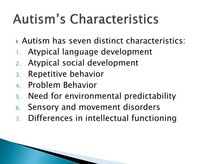 autism characteristic autism characteristic