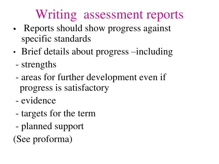 Nqt help writing reports