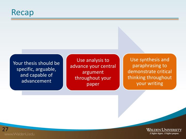 Powerpoint presentation developing critical thinking