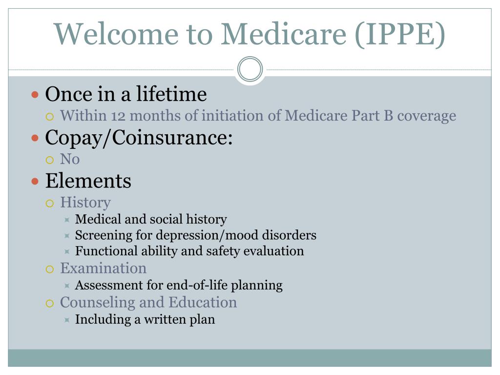 welcome to medicare visit rules