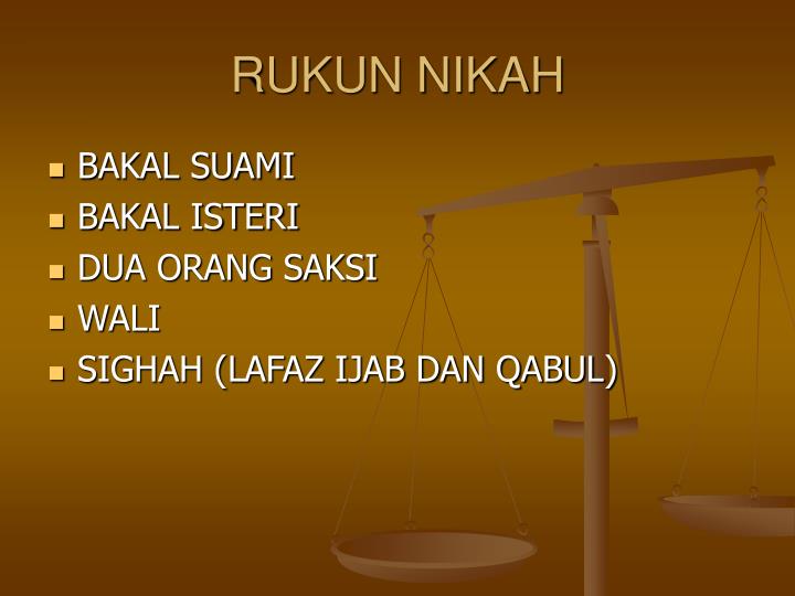 Ppt Rukun Nikah Mahar Dan Walimah Powerpoint Presentation Id 3605776