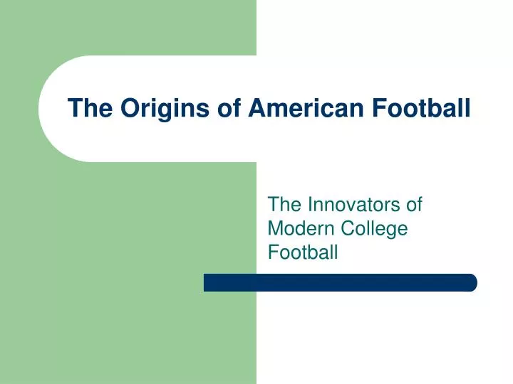 the origins of american football n.