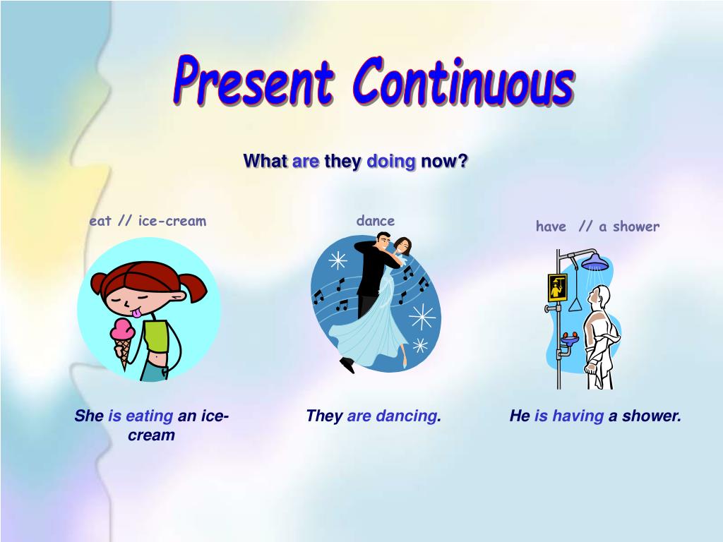 present continuous free powerpoint presentation