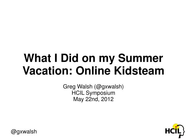 what i did in the summer what i did in the summer
