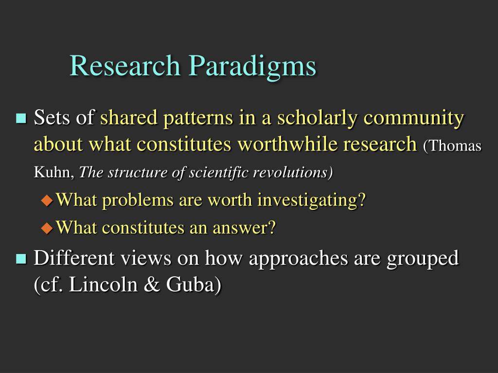 PPT - Introduction to the Course & the Place of Paradigms & Models in ...