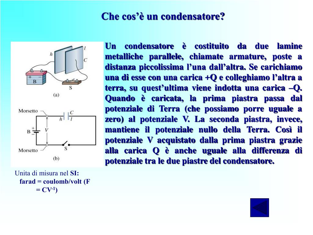 PPT - I CONDENSATORI PowerPoint Presentation, free download - ID:3608417
