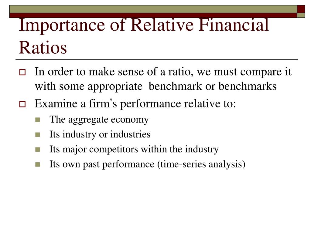 importance of financial ratio