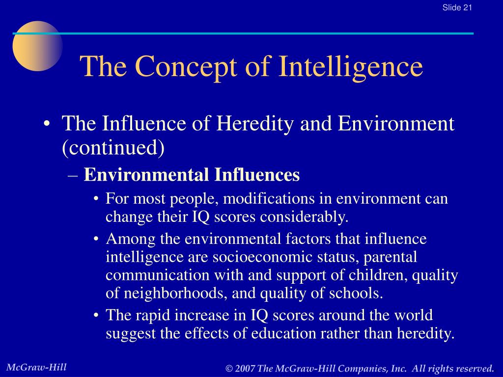 factors that determine intelligence