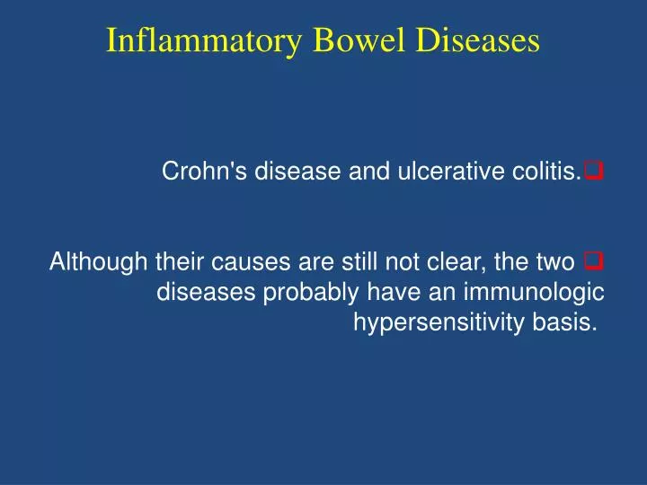 PPT  Inflammatory Bowel Diseases PowerPoint Presentation, free