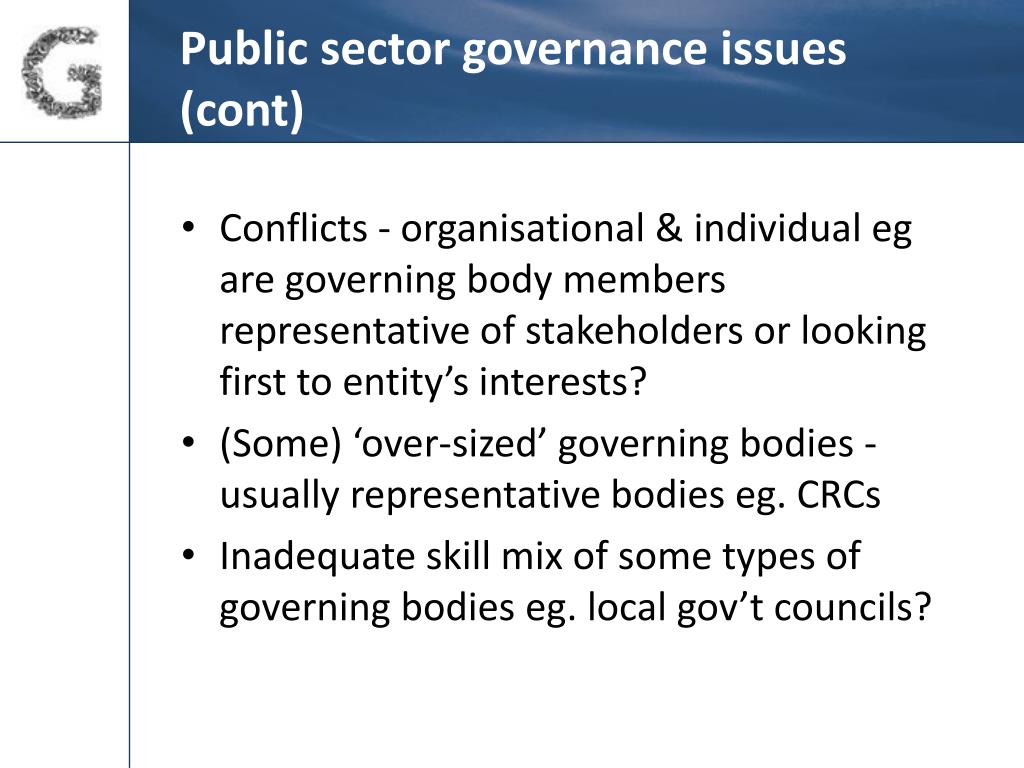 PPT - PUBLIC SECTOR GOVERNANCE Governance ain’t Governance – a ...