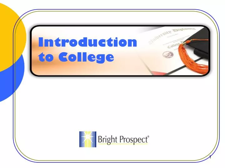 introduction for presentation in college ppt