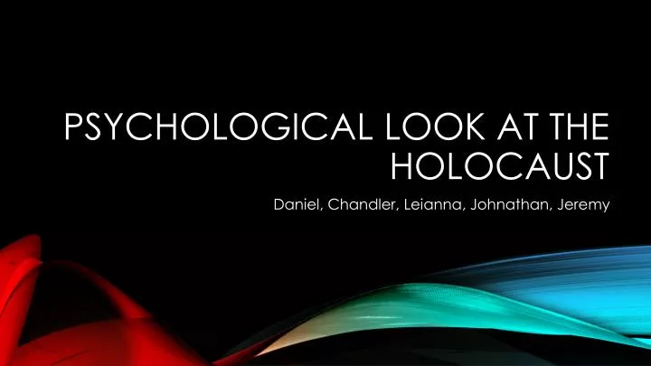 a description of the psychological effects of the holocaust The holocaust and its effects on survivors: an overview created date: 20160807050403z. a description of the psychological effects of the holocaust The holocaust and its effects on survivors: an overview created date: 20160807050403z.