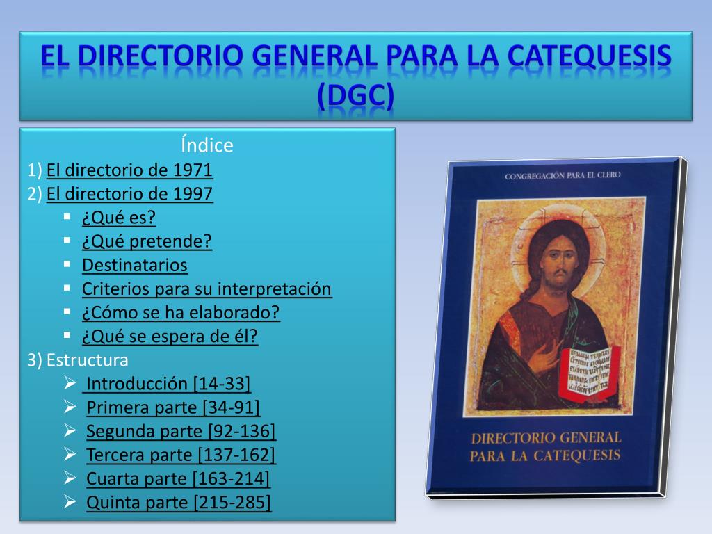 directorio general para la catequesis 1997