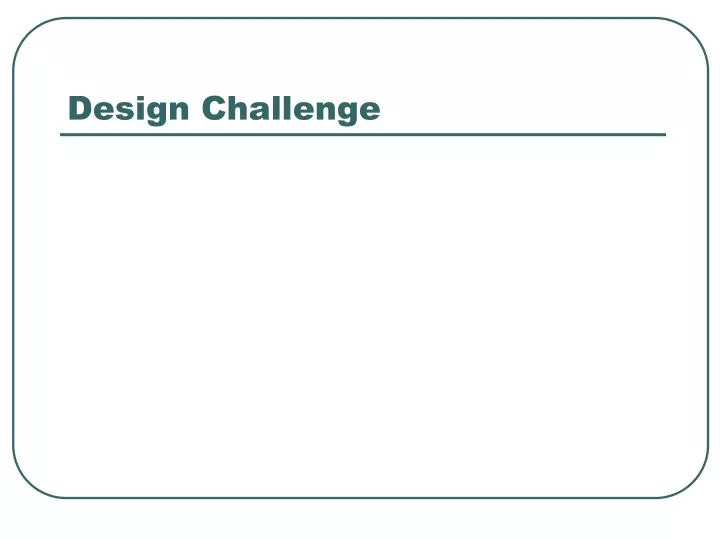 design challenge n.