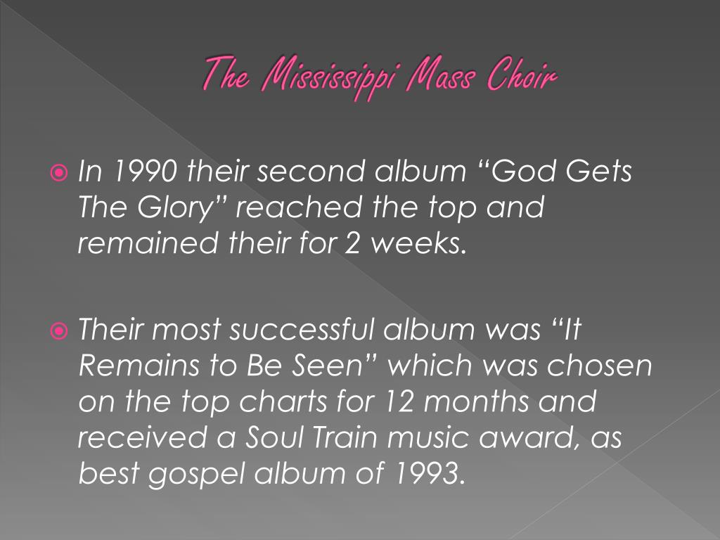 God's On Your Side Mississippi Mass Choir Lyrics PPT - Mississippi Mass Choir PowerPoint Presentation, free download