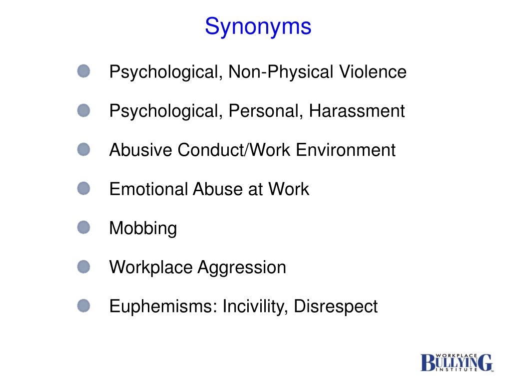PPT - Bullying in the Workplace PowerPoint Presentation, free download -  ID:3614503