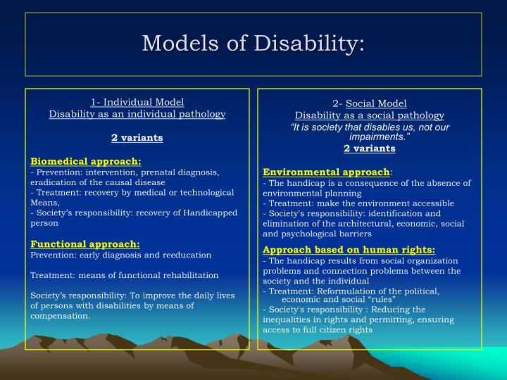 PPT - Disability-related Models And Classifications PowerPoint ...