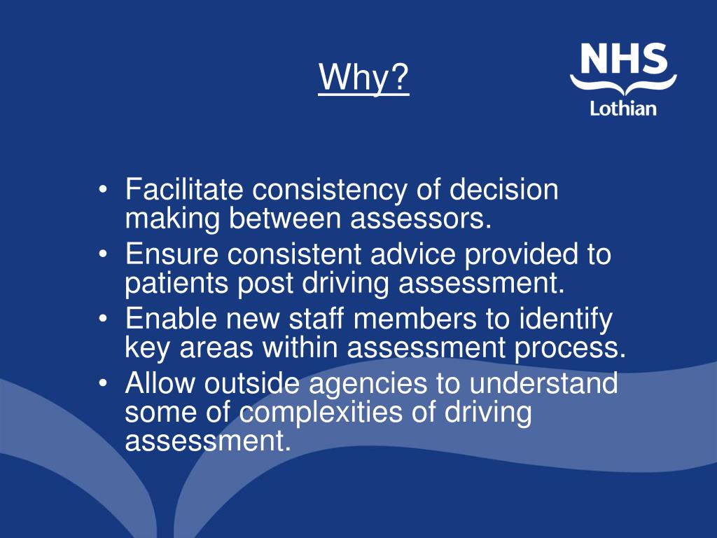 PPT - Driving Assessment – The Decision Making Process in Scotland ...