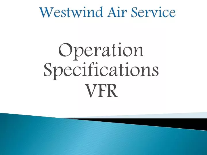 PPT Westwind Air Service PowerPoint Presentation, free download ID3615988