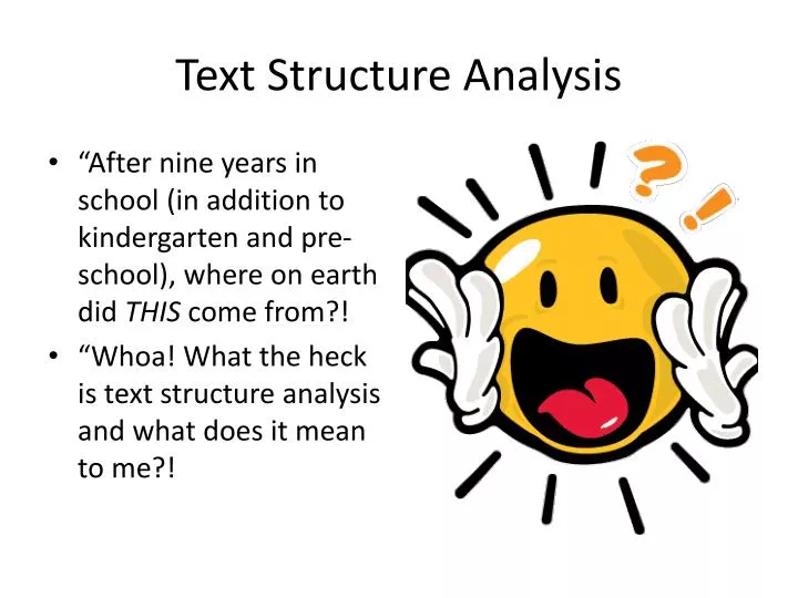 Ppt text structure analysis powerpoint presentation free download 