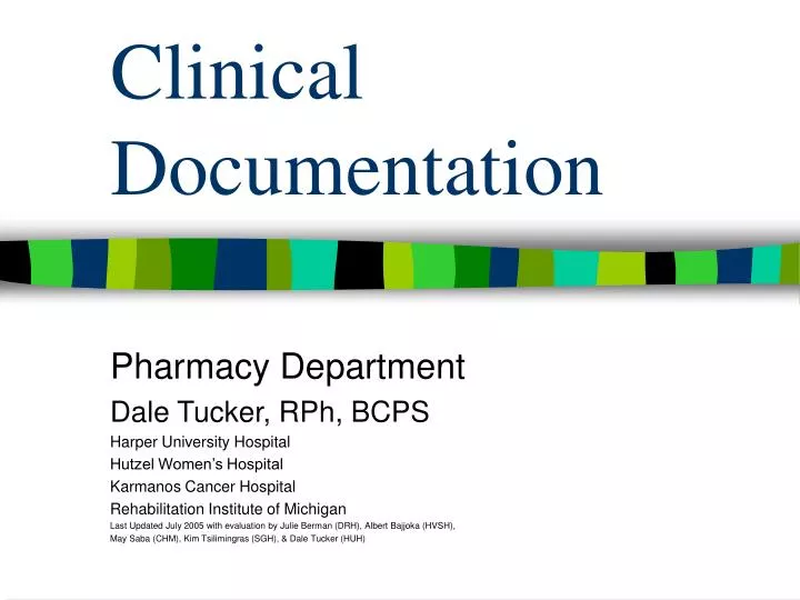 PPT - Clinical Documentation PowerPoint Presentation, Free Download ...