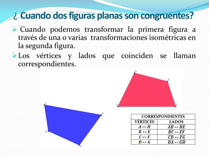 PPT - CONGRUENCIA DE FIGURAS PLANAS PowerPoint Presentation - ID:3618838