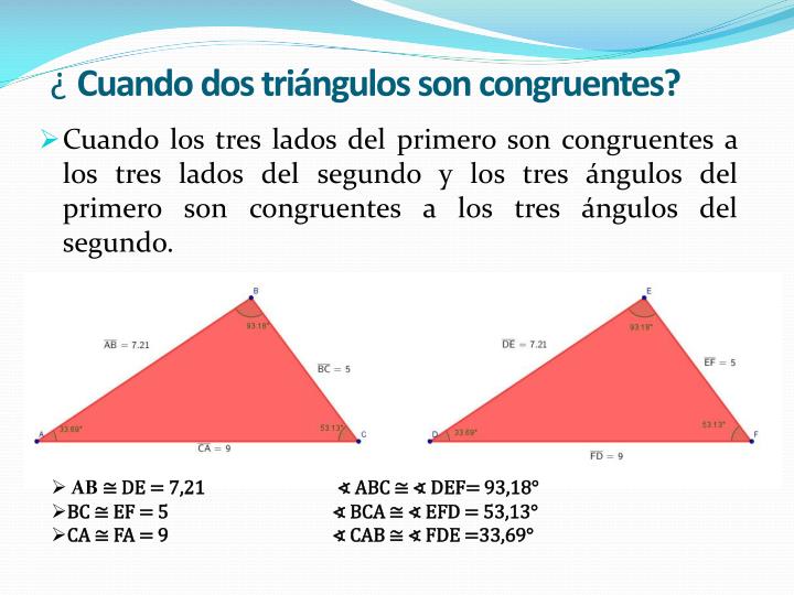 PPT CONGRUENCIA DE FIGURAS PLANAS PowerPoint