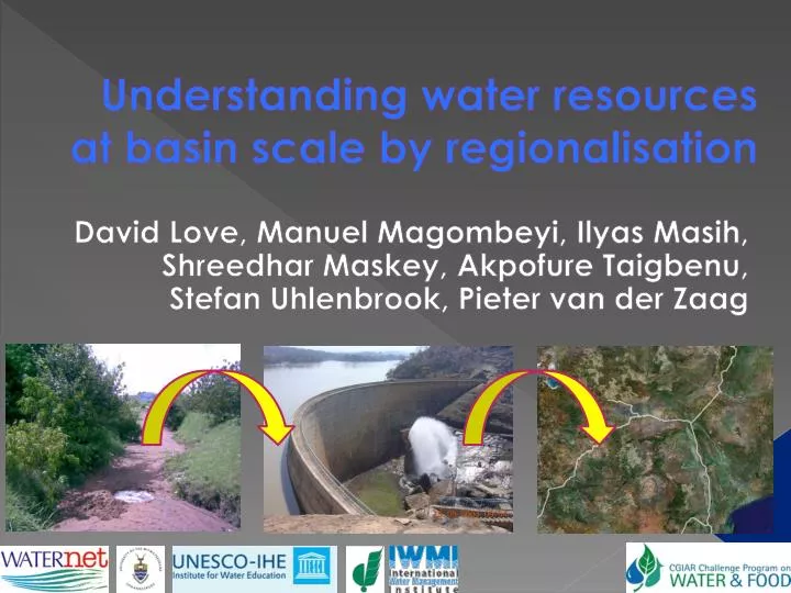 PPT - Understanding water resources at basin scale by regionalisation ...