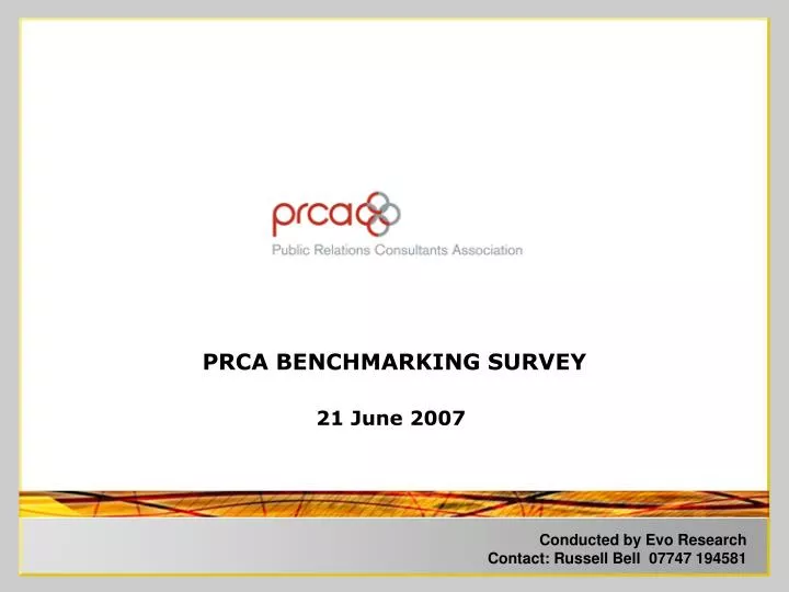 prca benchmarking survey n.