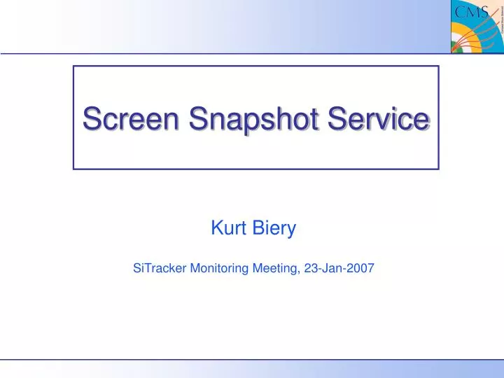 PPT Screen Snapshot Service PowerPoint Presentation, free download