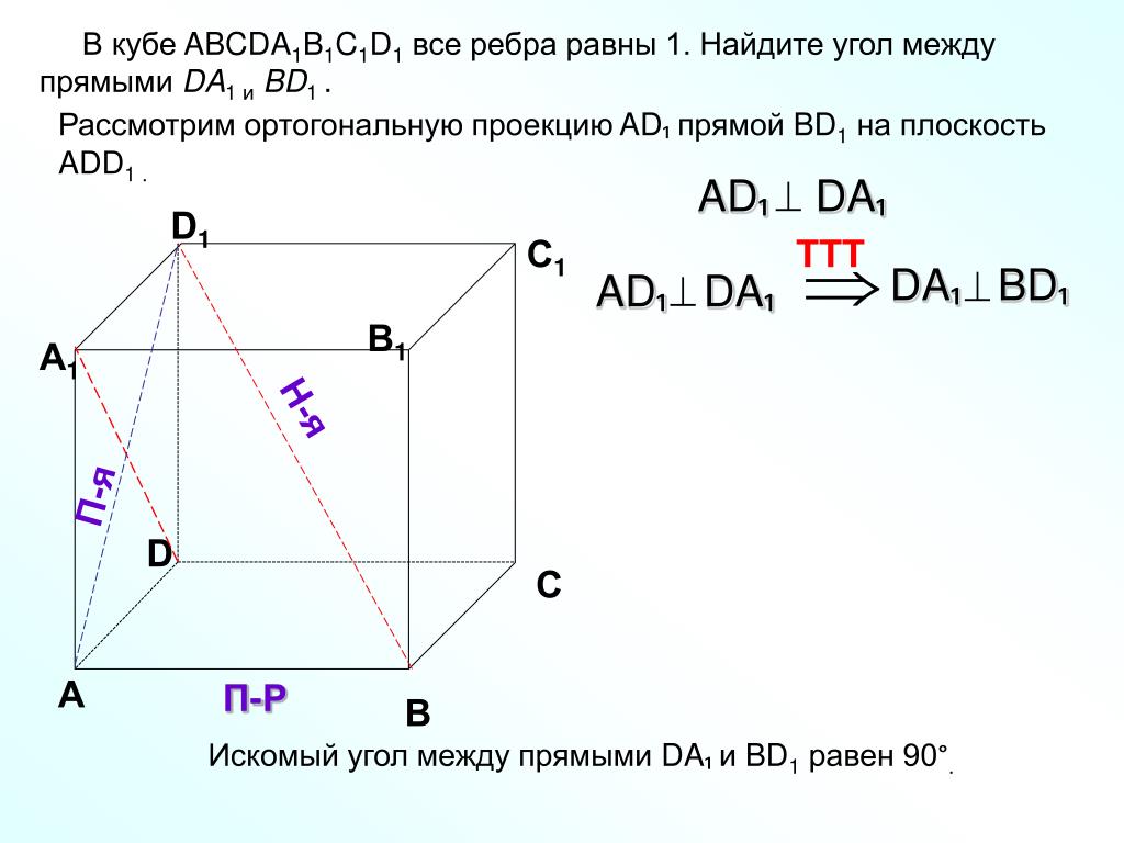 В кубе abcda1b1c1d1 все ребра равны 6. В Кубе abcda1b1c1d1 ab1 ca1. В Кубе abcda1b1c1d1 Найдите угол между CD. Куб найти угол между прямыми.