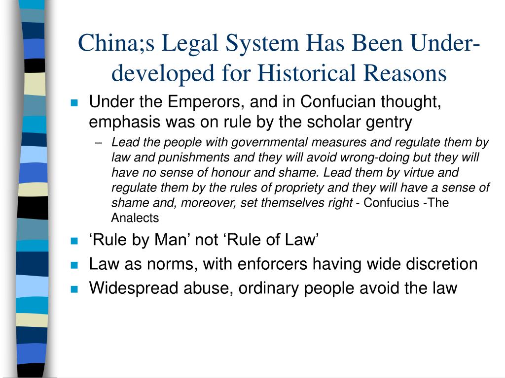 PPT - The Development of the Chinese Legal System PowerPoint ...