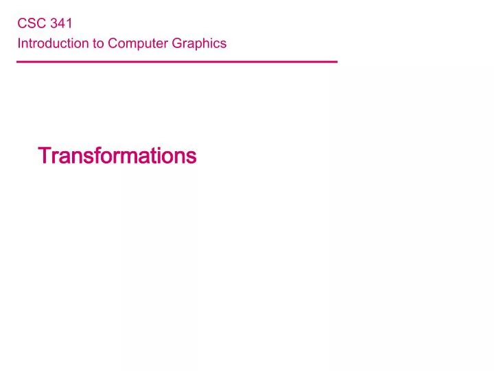 PPT - Transformations PowerPoint Presentation, free download - ID:3624128