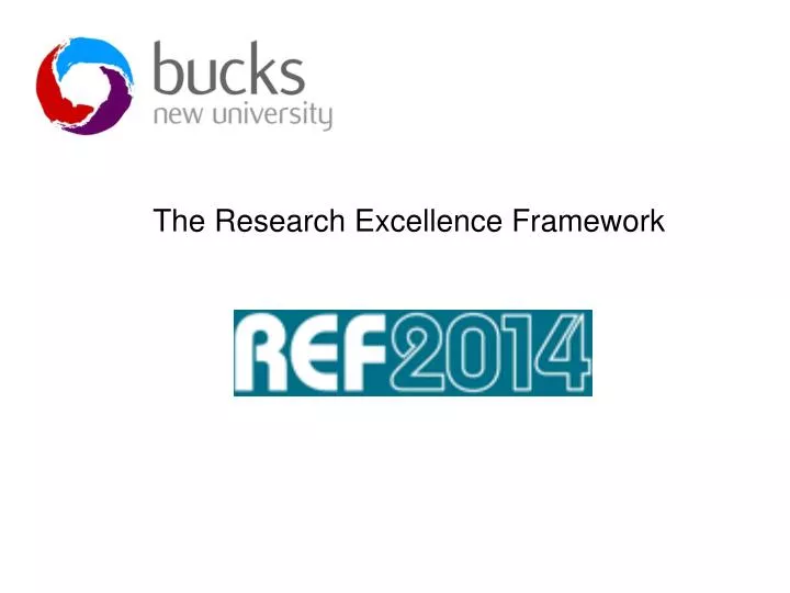 the research excellence framework n.