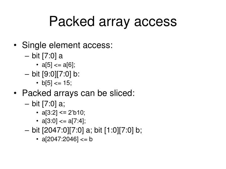 systemverilog packed array assignment