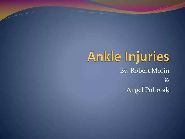 ankle injuries n.