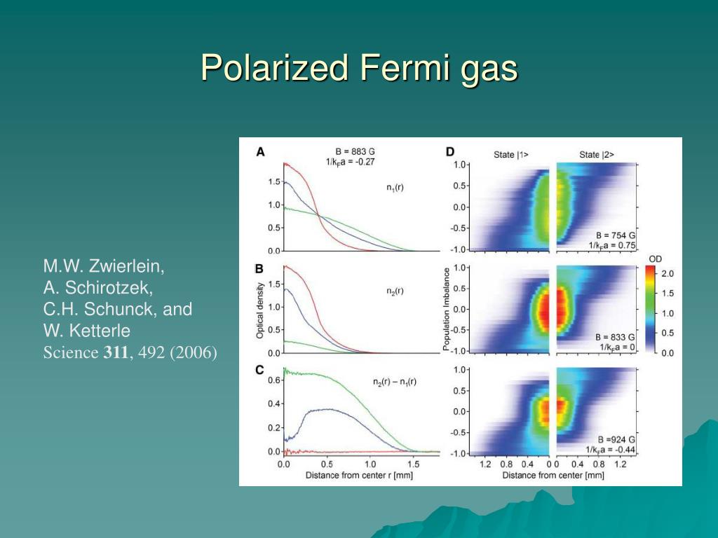 PPT - Ultracold Fermi Gas Near Feshbach Resonance With Mass And ...