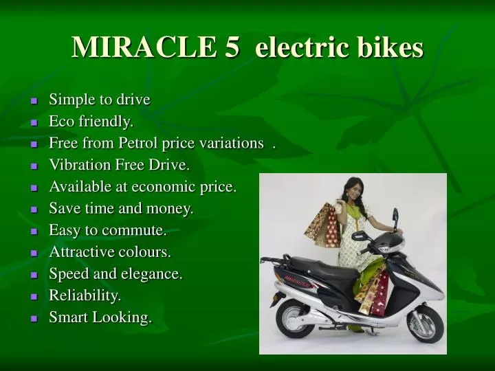 miracle 5 electric bike specifications